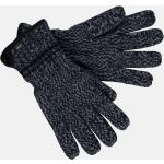 Marineblaue Melierte Strick-Handschuhe für Herren Größe S 