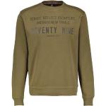 Olivgrüne Casual Lerros Rundhals-Ausschnitt Herrensweatshirts aus Baumwolle Größe XL für den für den Herbst 