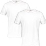 Weiße Unifarbene Lerros T-Shirts für Herren Größe M 2-teilig 