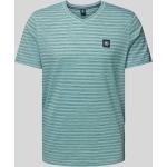 Blaue Lerros V-Ausschnitt T-Shirts aus Baumwolle für Herren Größe XXL 
