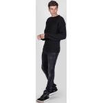 Les Hommes Pullover - LJK402-660U | Round Neck Sweater With Pleats - Schwarz- Größe: L(EU)