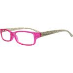 Pinke Rechteckige Brillenfassungen für Damen 