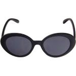 Schwarze Leslii Ovale Retro Sonnenbrillen für Herren 
