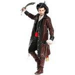 less is more Herren-Kostüm Fluch der Karibik Pirat 4 Karneval Piratenkostüm Jack Sparrow, Größe:M