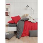 Rote Bettwäsche Sets & Bettwäsche Garnituren aus Baumwolle 155x220 