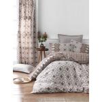 Braune Bettwäsche Sets & Bettwäsche Garnituren aus Baumwolle 155x200 