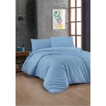 Blaue Bettwäsche Sets & Bettwäsche Garnituren aus Baumwolle 155x200 