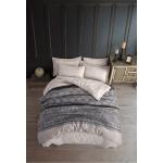 Graue Bettwäsche Sets & Bettwäsche Garnituren aus Baumwolle 200x220 