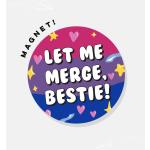 Let Me Merge, Bestie Bisexuelle | Automagnet Stoßstange Magnet Autoaufkleber