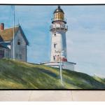 Leuchtturm An Zwei Lichtern Von Edward Hopper| Wanddekoration Kunst Poster | Gerahmter Kunstdruck| Leinwand| Wand Kunstdruck Posterdruck Dekor