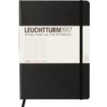 Leuchtturm1917 Notizbuch 327150 Master, A4, liniert, 116 Blatt, schwarz, Hardcover