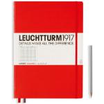 Leuchtturm1917 Notizbuch Master Hardcover Kariert 233 nummerierte Seiten rot