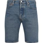 Blaue Unifarbene LEVI'S 501 Jeans-Shorts aus Denim für Herren für den für den Sommer 
