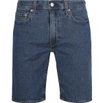 Blaue Unifarbene LEVI'S 504 Jeans-Shorts aus Denim für Herren für den für den Sommer 