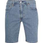 Blaue Unifarbene LEVI'S 504 Jeans-Shorts aus Denim für Herren für den für den Sommer 