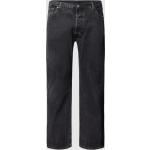 Schwarze LEVI'S Bootcut Jeans mit Reißverschluss aus Baumwolle für Herren Weite 42, Länge 32 