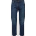 Reduzierte Dunkelblaue LEVI'S 5-Pocket Jeans mit Reißverschluss aus Baumwollmischung für Herren Übergrößen Große Größen Weite 44, Länge 36 