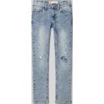 Blaue LEVI'S Slim Jeans für Kinder mit Reißverschluss aus Baumwollmischung für Jungen Größe 152 