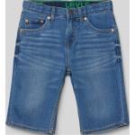 Blaue LEVI'S Jeans Shorts für Kinder mit Reißverschluss aus Denim für Jungen Größe 176 