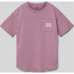 Mauvefarbene LEVI'S Kinder T-Shirts aus Baumwollmischung Größe 164 