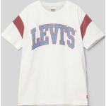 Offwhitefarbene LEVI'S Kinder T-Shirts aus Baumwollmischung für Jungen Größe 164 