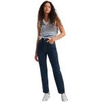 Blaue LEVI'S Stretch-Jeans aus Baumwolle für Damen Größe XXL Weite 25 