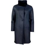 Blaue Levinsky Wollmäntel aus Wolle für Damen Größe 4 XL für den für den Herbst 