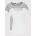 Reduzierte Graue LEVI'S T-Shirts für Damen Größe XS 2-teilig 