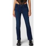Marineblaue LEVI'S Bootcut Jeans mit Reißverschluss aus Baumwollmischung für Damen Größe XS Weite 29, Länge 32 