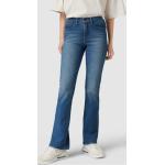 Blaue LEVI'S Bootcut Jeans mit Reißverschluss aus Baumwollmischung für Damen Größe XS Weite 32, Länge 30 