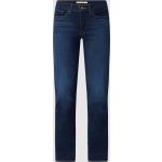 Reduzierte Dunkelblaue LEVI'S Bootcut Jeans aus Baumwollmischung für Damen Weite 29, Länge 30 