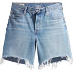 Blaue Casual LEVI'S 501 Jeans-Shorts aus Denim für Damen Größe 3 XL für den für den Sommer 