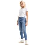 Indigofarbene LEVI'S 501 Crop Ankle-Jeans aus Denim für Damen Größe M Weite 25 