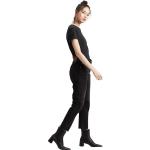 Schwarze LEVI'S 501 Crop High Waist Jeans aus Denim für Damen Weite 25 