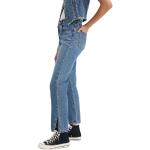Blaue LEVI'S 501 Crop Ankle-Jeans aus Baumwolle für Damen Größe XXL Weite 25 