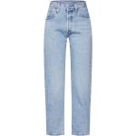 Blaue LEVI'S 501 Crop Ripped Jeans & Zerrissene Jeans aus Baumwolle für Damen für den für den Sommer 