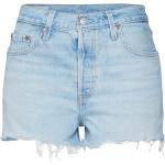 Blaue LEVI'S 501 High Waist Shorts aus Denim für Damen 