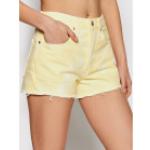 Gelbe LEVI'S 501 Jeans-Shorts aus Denim für Damen 