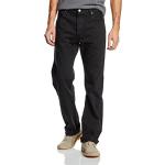 Schwarze Casual LEVI'S 501 Original Fit Straight Leg Jeans mit Reißverschluss aus Baumwolle für Herren 