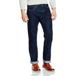 Dunkelblaue Unifarbene LEVI'S 501 Original Fit Straight Leg Jeans aus Denim für Herren 