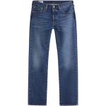 Reduzierte Blaue LEVI'S 501 Straight Leg Jeans aus Denim für Herren Größe S Weite 29, Länge 32 