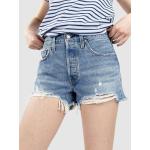 Blaue Streetwear LEVI'S 501 Jeans-Shorts aus Baumwolle für Damen Größe XXL für den für den Sommer 