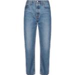 Indigofarbene LEVI'S 501 Straight Straight Leg Jeans aus Denim für Damen Größe XXL Weite 27 