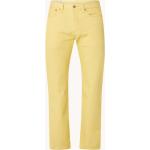 Gelbe LEVI'S 501 Straight Straight Leg Jeans aus Denim für Damen Weite 28, Länge 30 