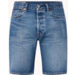 Indigofarbene LEVI'S 501 Straight Jeans-Shorts aus Denim für Herren 