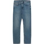 Blaue LEVI'S Slim Fit Jeans mit Reißverschluss aus Denim für Damen 