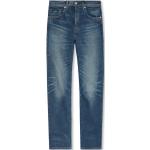 Reduzierte Marineblaue Bestickte LEVI'S Slim Fit Jeans mit Reißverschluss aus Denim für Herren Weite 30, Länge 32 