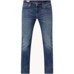 Reduzierte Indigofarbene Unifarbene LEVI'S 511 Slim Fit Jeans für Herren Weite 34, Länge 32 