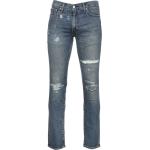 Reduzierte Blaue LEVI'S 511 Slim Fit Jeans mit Reißverschluss für Herren Weite 32, Länge 32 