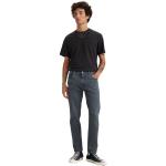 Schwarze LEVI'S 512 Slim Fit Jeans aus Denim für Herren Weite 38 